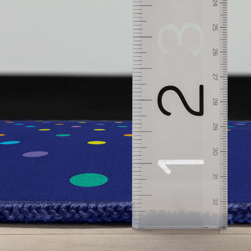 Well Woven Crayola Polka Dot Geometric Blue Area Rug Wayfair